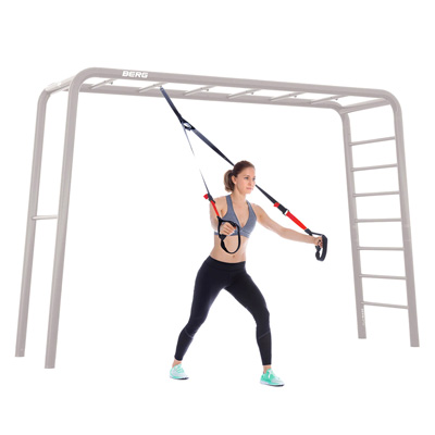 Fitness-Seil mit Schlaufen für Fitness-Übungen an der PlayBase.