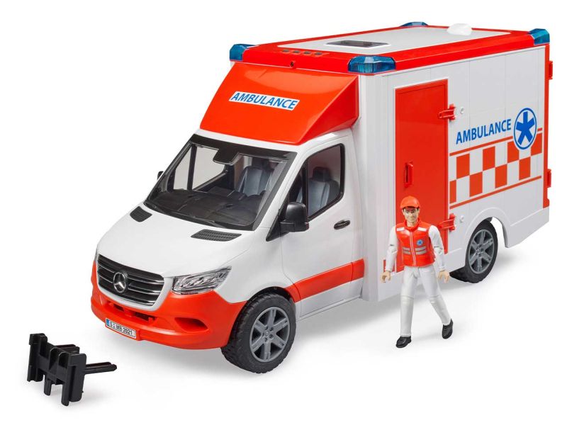 BRUDER MB Sprinter Ambulanz mit Fahrer 