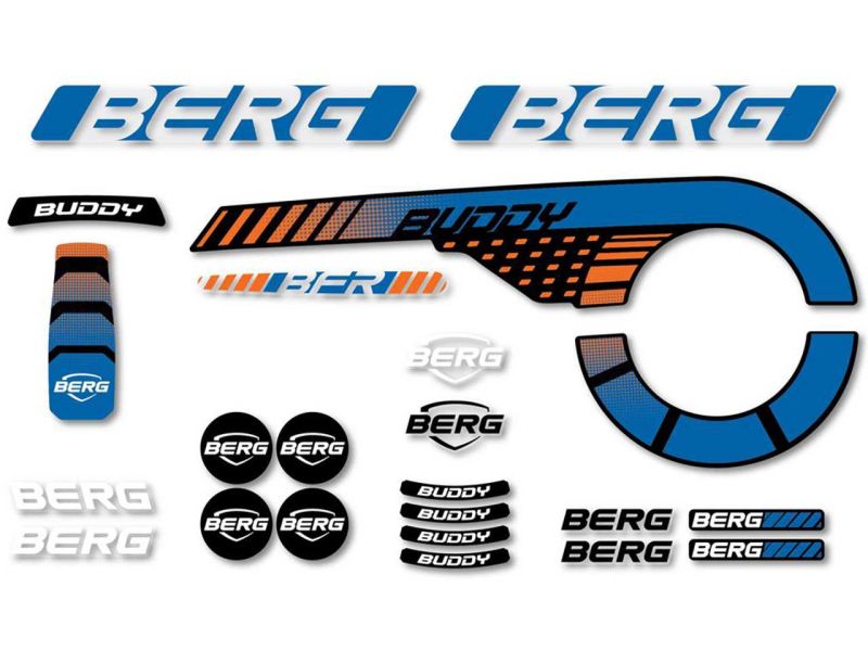 BERG Aufkleber-Set »B-Orange« für Buddy 2.0 Pedal-Gokarts 