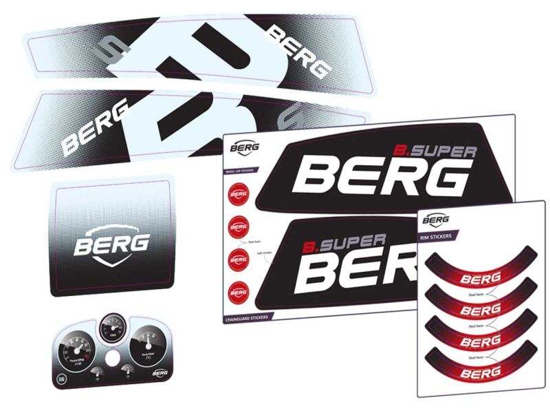 BERG Aufkleber-Set für B.Super Red Pedal-Gokarts 