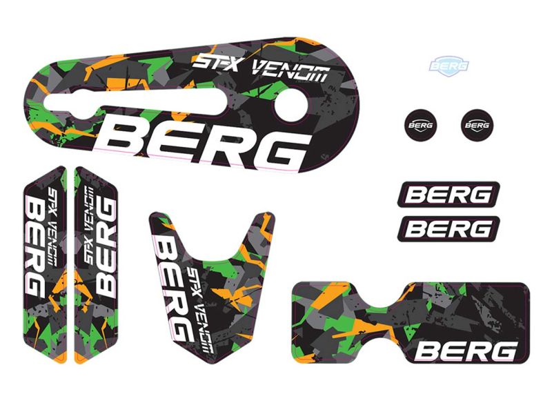 BERG Aufkleber-Set für Street-X Venom Pedal-Gokarts 