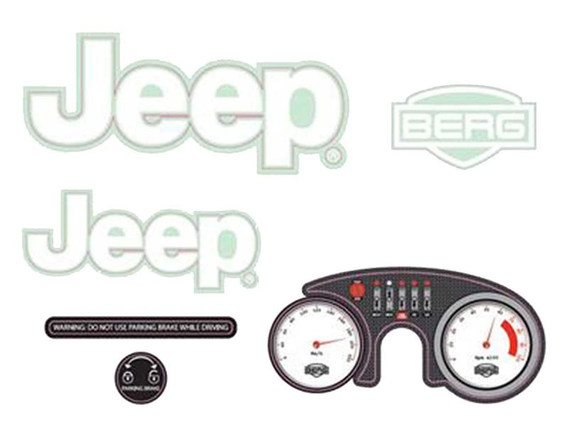 BERG Rally Jeep® Adventure Aufkleber-Set 