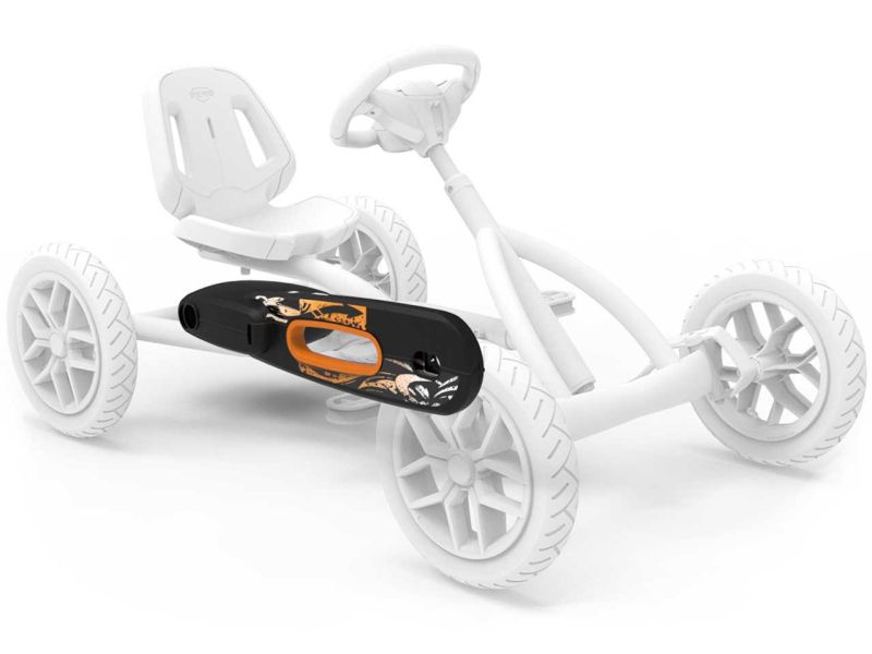 BERG Kettenkasten für Buddy Pro 2.0 Pedal-Gokart, schwarz/orange, komplett 