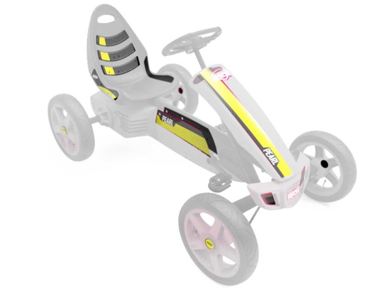 BERG Aufkleber-Set »Pearl« für Rally Pedal-Gokarts 