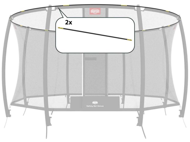 BERG Fiberglasstangen für Grand Sicherheitsnetz Deluxe 520, 2-tlg. 