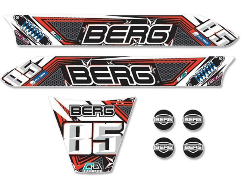 BERG Aufkleber-Set für Buzzy Nitro Pedal-Gokarts 
