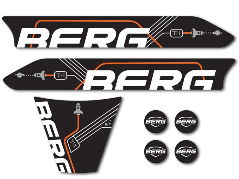 BERG Aufkleber-Set für Buzzy Galaxy Pedal-Gokarts 