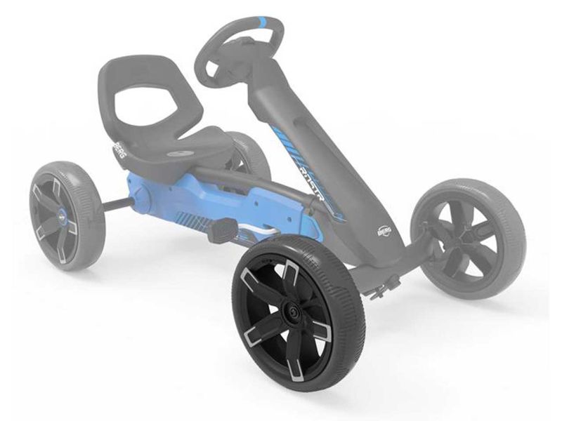 BERG Rad für Reppy Roadster Pedal-Gokarts, vorne, schwarz, inkl. Sticker 