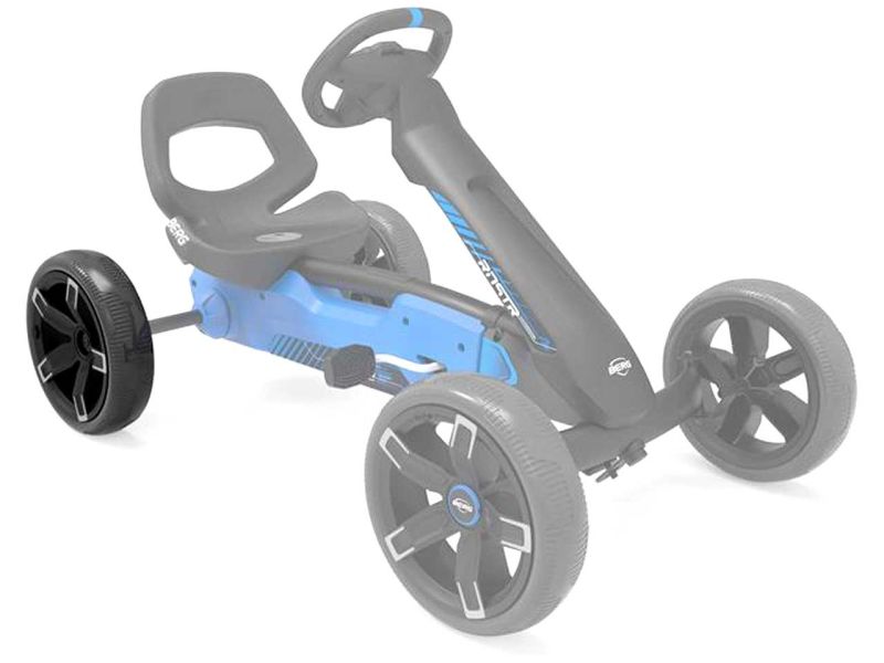 BERG Rad für Reppy Roadster Pedal-Gokarts, hinten, schwarz, inkl. Sticker 