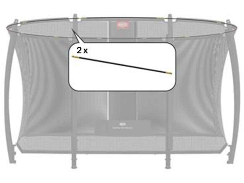 BERG Fiberglasstangen für Ultim Sicherheitsnetz Deluxe 330, 2-tlg., bis Baujahr 2017 