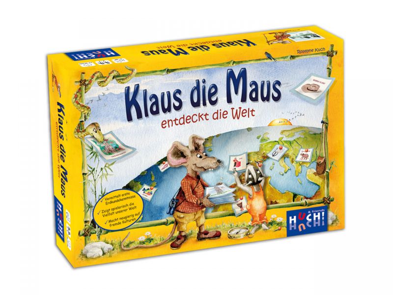 HUCH! Wissens- und Zuordnungsspiel »Klaus die Maus entdeckt die Welt« 