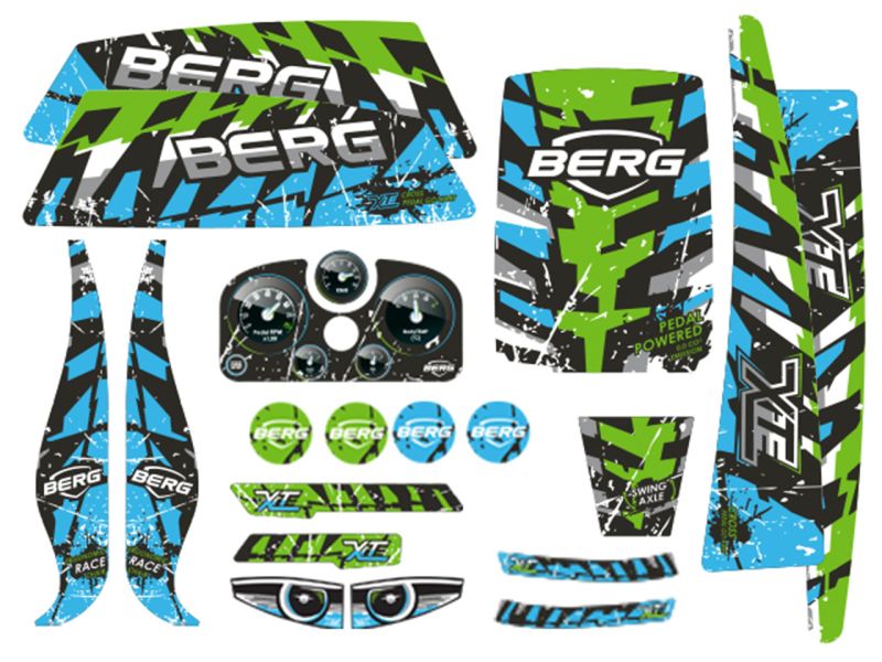 BERG Aufkleber-Set X-ite für Pedal-Gokarts 