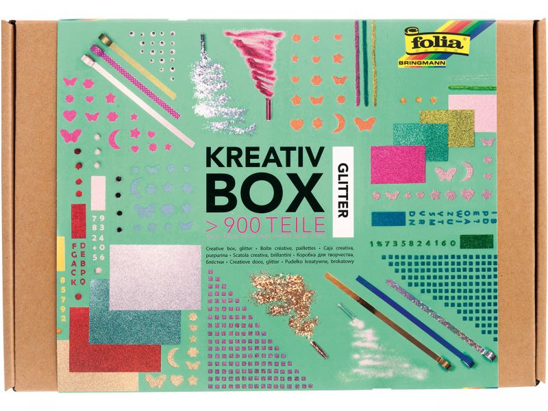 Folia Kreativ Box »Glitter Mix«, über 900 Teile 