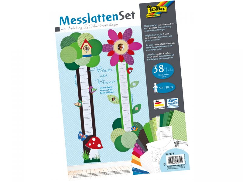 Folia Messlatten-Set »Baum/Blume«, 38-tlg. 