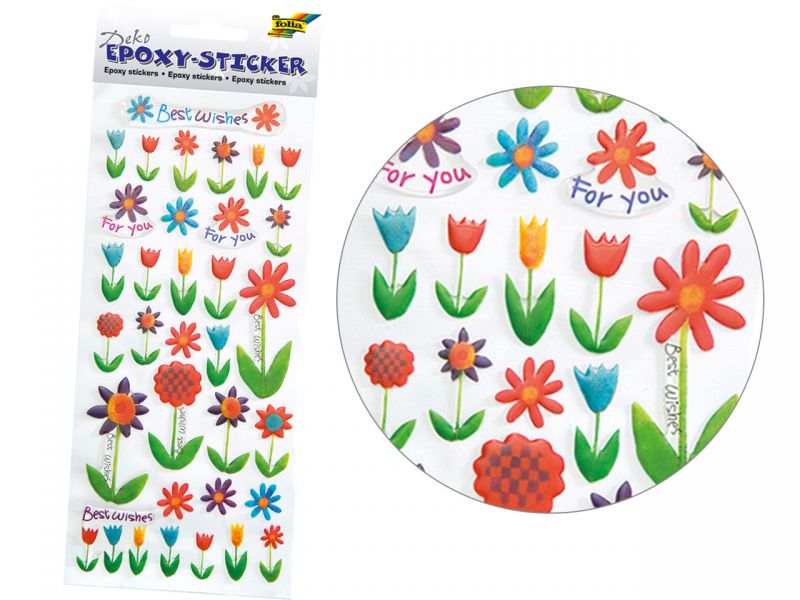 Folia 3D-Sticker »Blumen« 