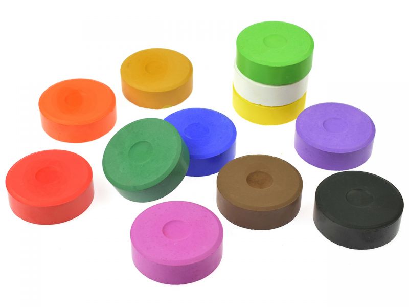 INKAcolor Wasserfarben-Pucks, 6 Stück, Farbe wählbar 