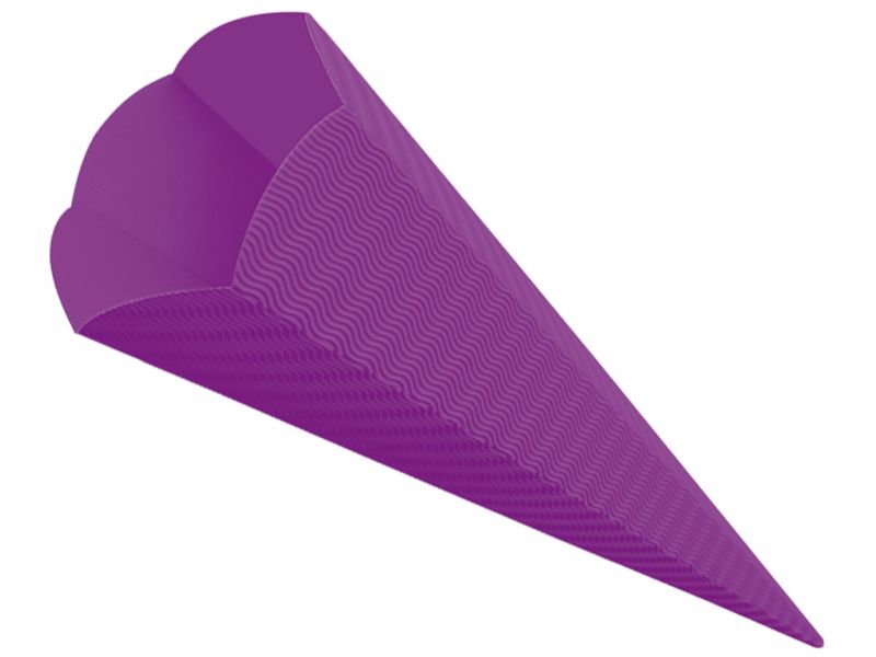 Ursus Schultüten-Rohling aus Wellpappe, Farbe wählbar Violett