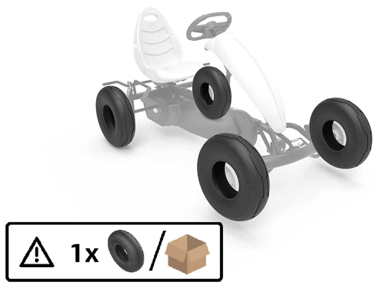 BERG Reifen für Pedal-Gokart Compact, 4.00-6, Radial