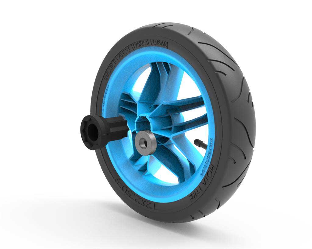 BERG Rad für Rally APX Blue 2.0 Pedal-Gokart, 12.5x2.50-9, Slick, blau