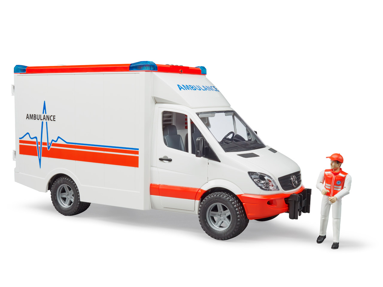Bruder MB Sprinter Ambulanz mit Fahrer 