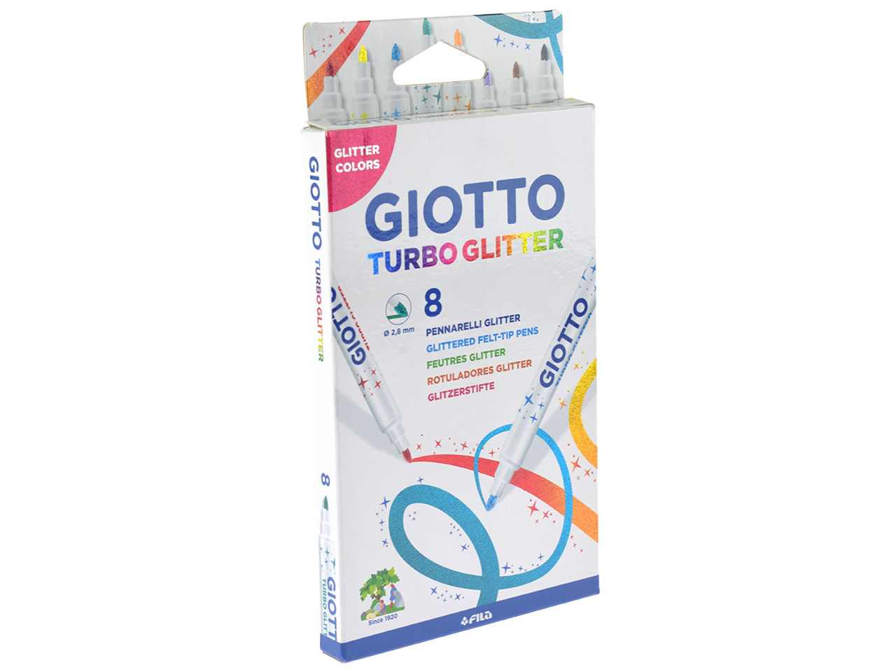 TOP 8 Giotto Turbo Glitter Glitzerstifte Fasermaler Filzstifte Glitzer Filzer 